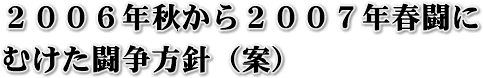 すべての運動と結合して組織拡大