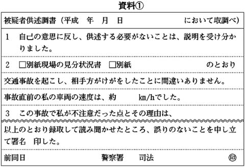 資料・被疑者供述調書